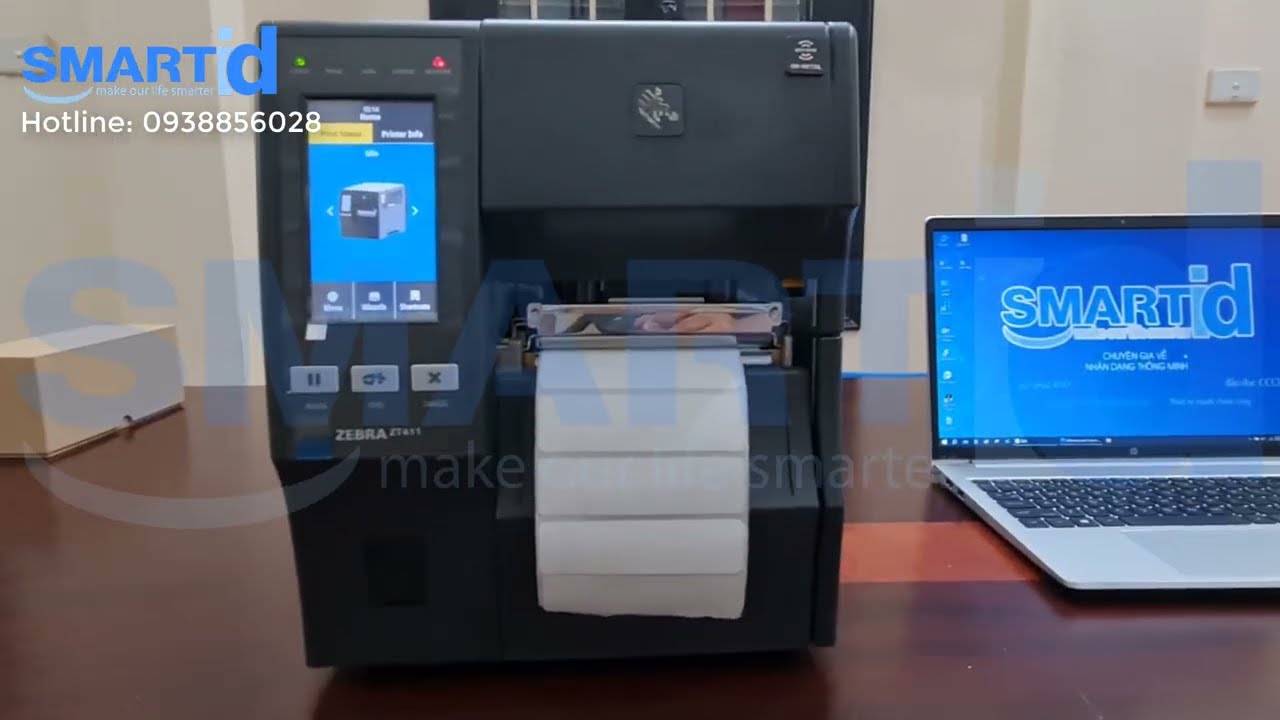 Máy in và mã hóa thẻ RFID on metal Zebra ZT411