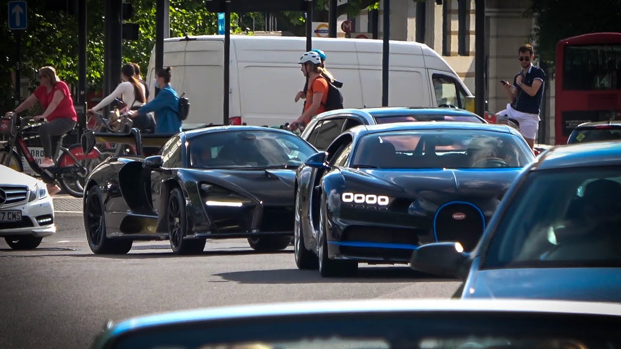 Supercars in London - #CSATW291 [Chiron, LaFerrari, Senna, Veyron, SVJ, Mansory Bentayga, 488 Pista]