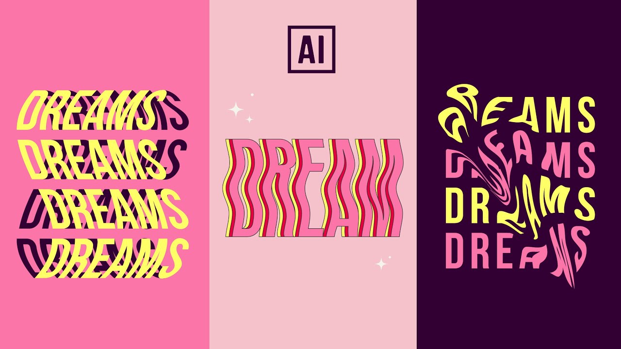 3 ПРОСТЫХ ТЕКСТОВЫХ ЭФФЕКТА | УЧЕБНОЕ ПОСОБИЕ ПО ADOBE ILLUSTRATOR