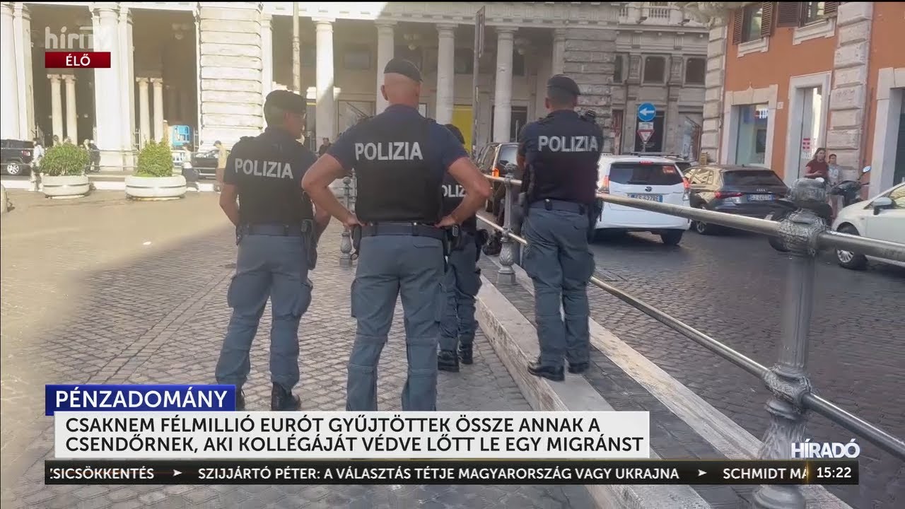 Közel félmillió eurót gyűjtöttek össze annak a csendőrnek, aki kollégáját védve lőtt le egy migránst