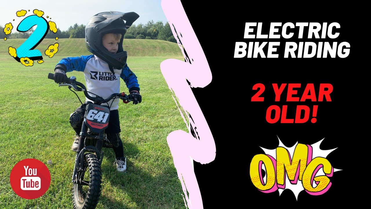 Riding electric bikes at 2 years old - bike life toddler!