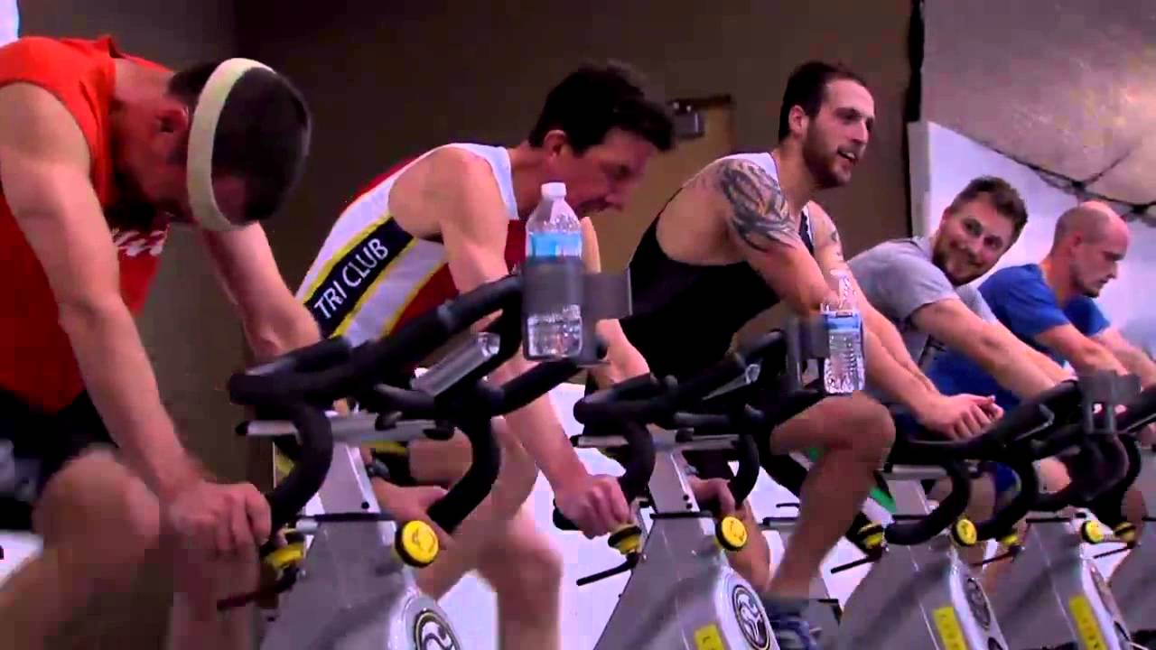 Athletes Compete in Indoor Triathlon at Markin Center