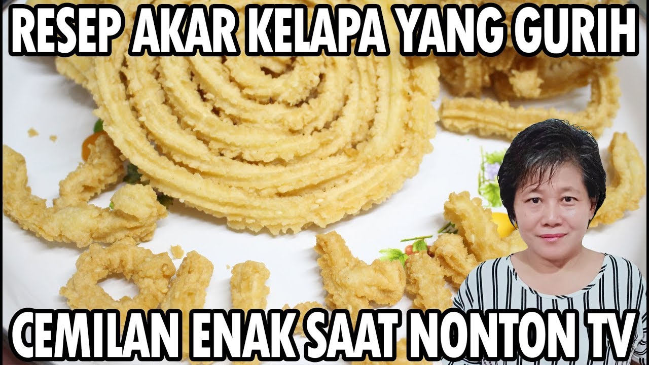 CARA MEMBUAT CEMILAN AKAR KELAPA YANG LEMBUT DAN GURIH