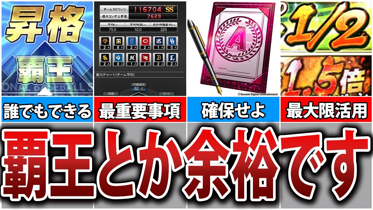 無課金でもできる！リーグ覇王への道完全攻略ガイド！【プロスピA】