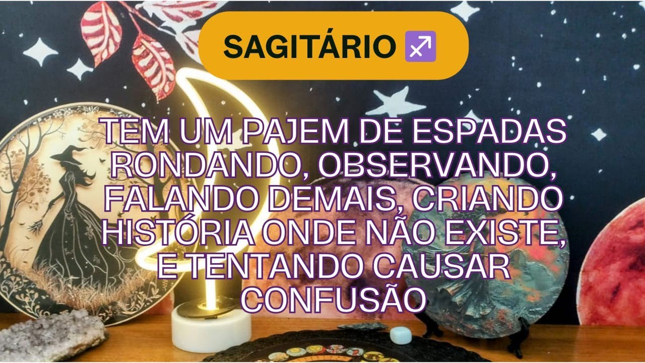 Sagitário ♐ Quem dá palco para palhaço é circo! 🎪 Esse Pajem de Espadas está com os dias contados!