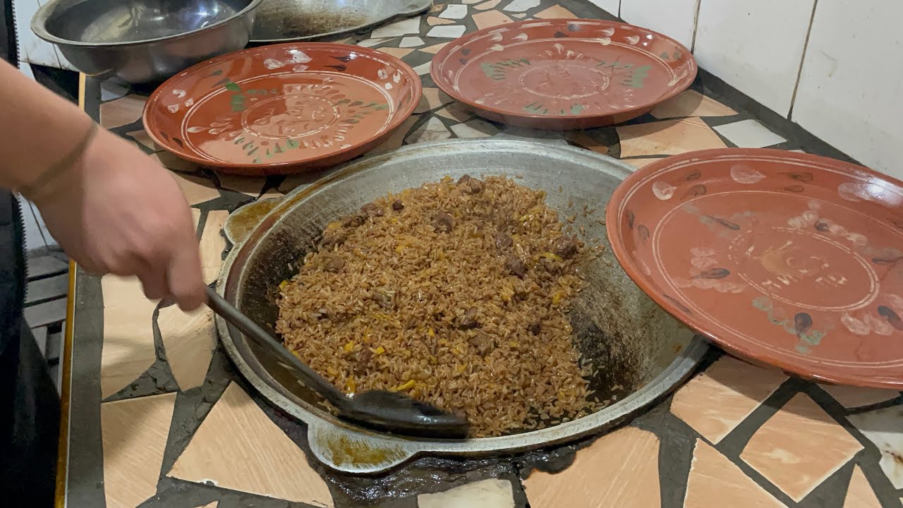 Андижанский плов из красного риса ￼!!!