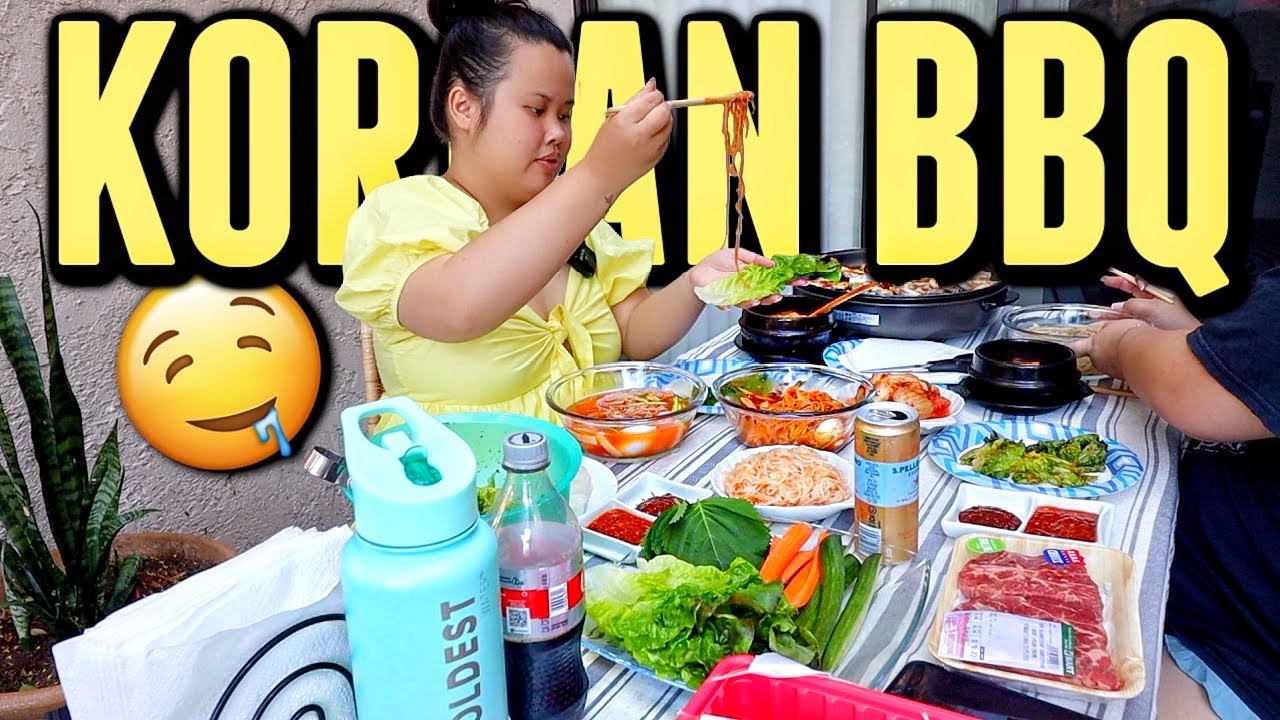 KOREAN BBQ PORK BELLY WRAPS + WAGYU STEAK FEAST AT HOME (COOKING + EATING) MUKBANG 먹방 EATING SHOW