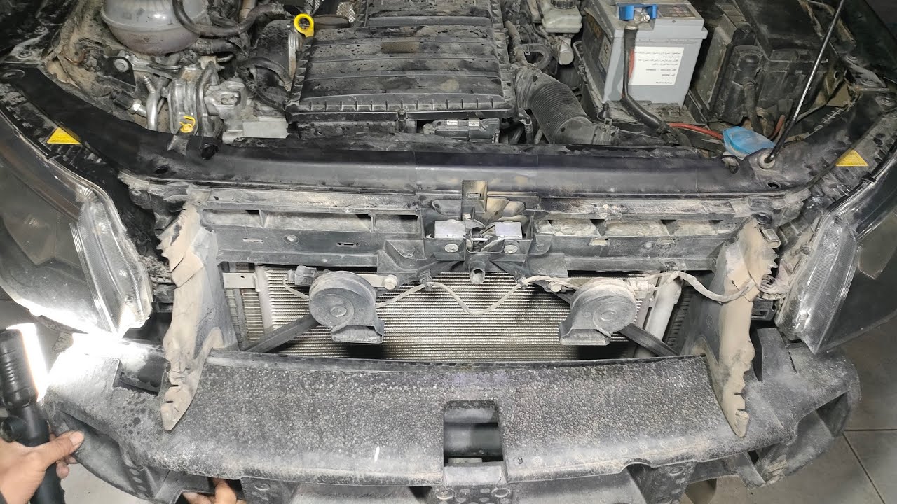 1- skoda a7 Octavia mk3 front bumper removal.. طريقه فك اكصدام سكودا اوكتافيا 1