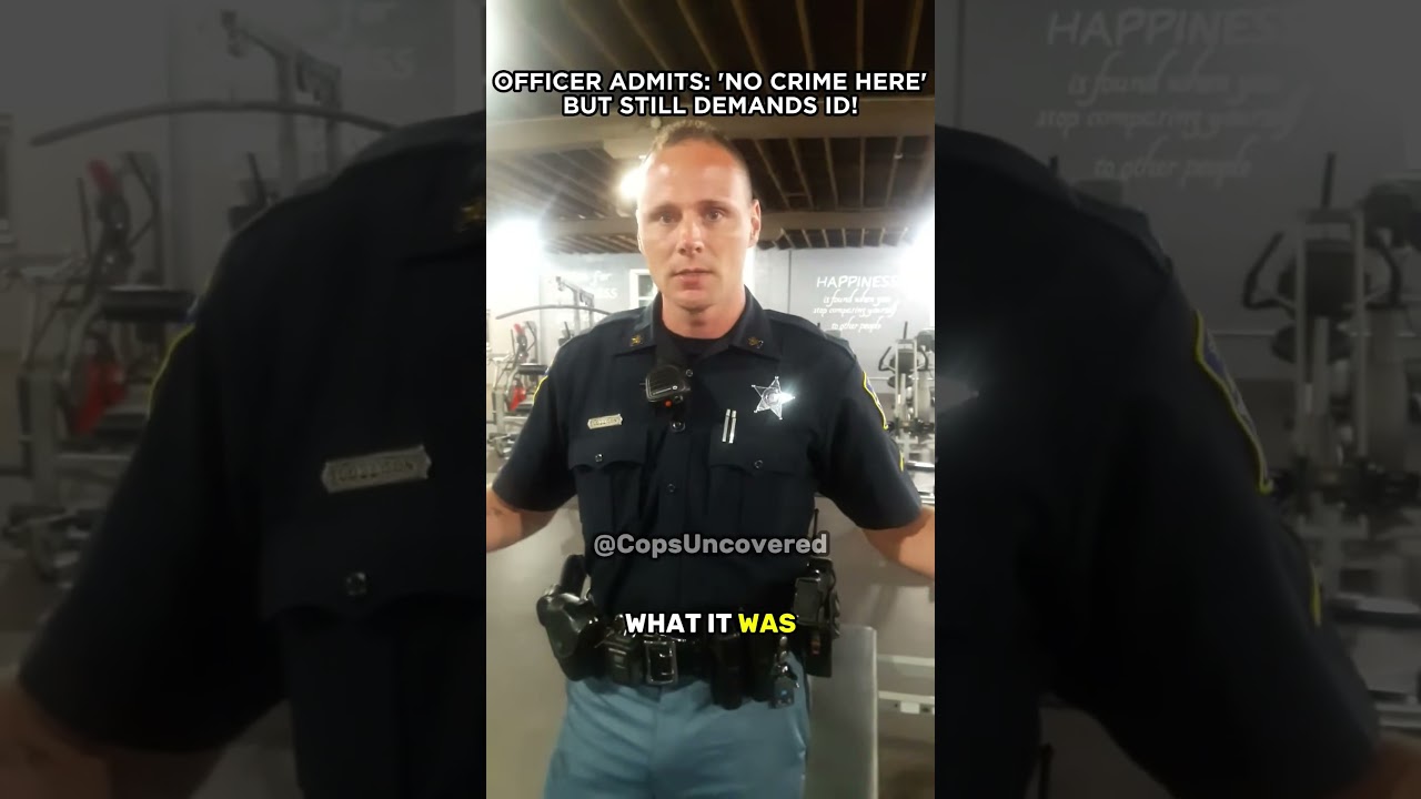 OFFICER ADMITS 'NO CRIME HERE'BUT STILL DEMAND ID