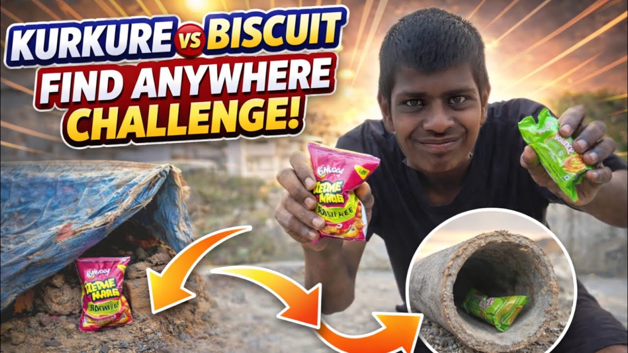 “Kurkure Vs Biskut Find Anywhere”…✌🏻 ll Mja Hi aa Gya challenge mai…😋 Kalu Dada ll Arpit #kaludada 
