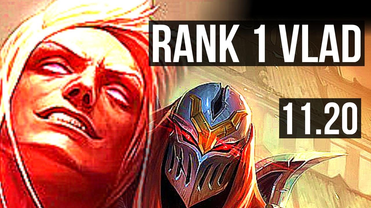 VLADIMIR vs ZED (MID) | Rank 1 Vlad, 15/2/8, Legendary | BR Challenger | v11.20