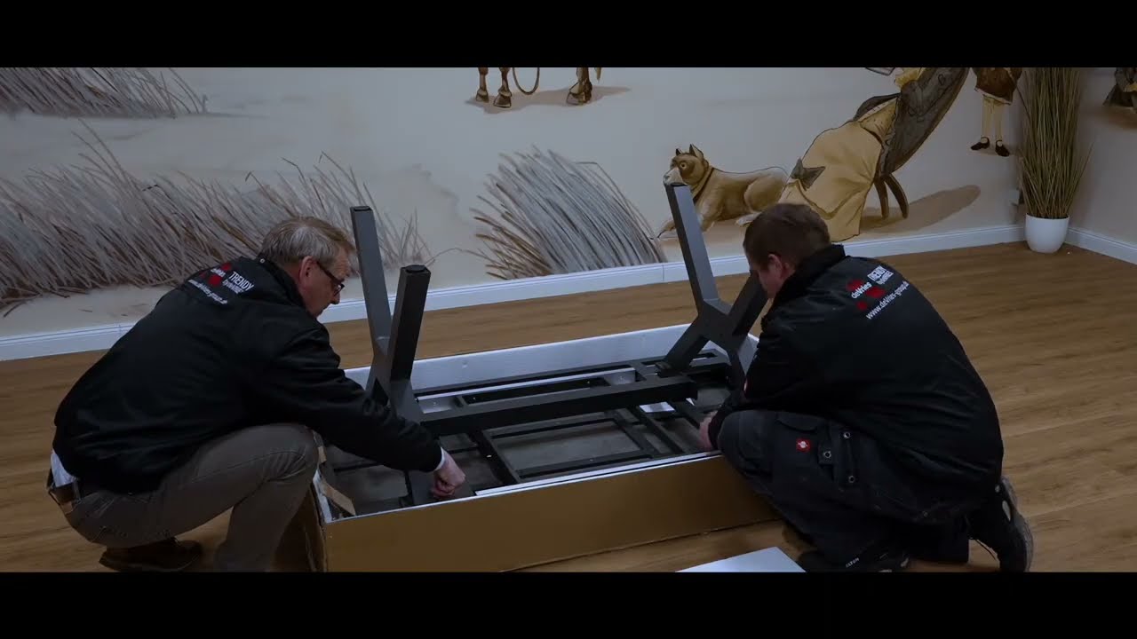 Aufbau unserer Montana Tische