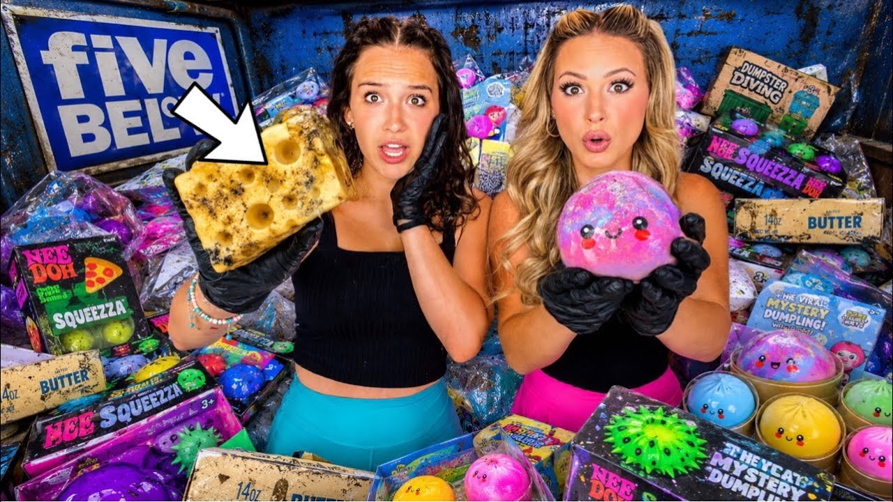 Мы рылись в мусорных контейнерах возле Five Below и нашли вирусные мягкие игрушки 🤯😍 #тренды #рыб...