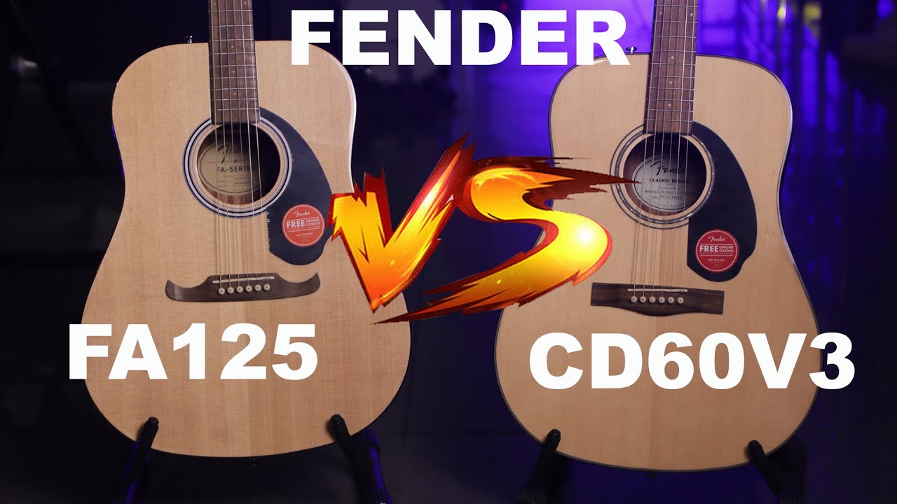 Fender FA125 VS Fender CD60 V3 - Acoustic Battle #9