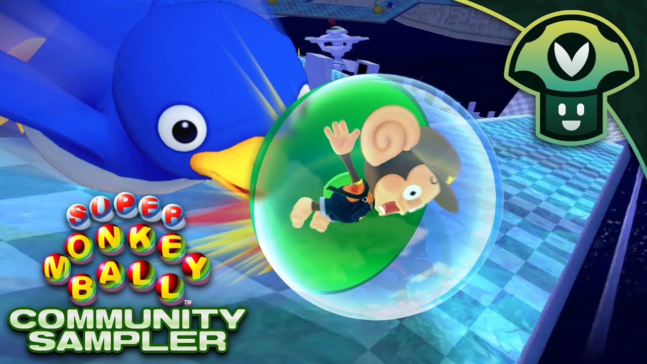 Винни теряет самообладание, играя в Monkey Ball на уровнях сообщества