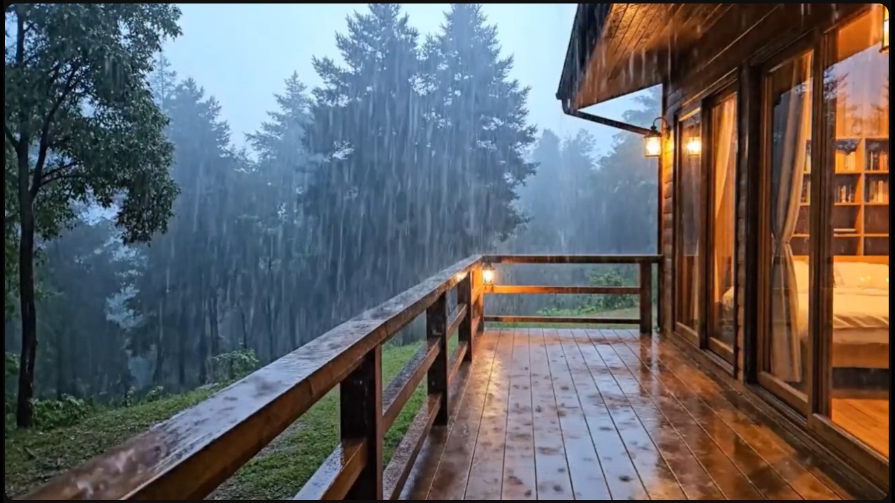 Rainy Day at the Front Porch - Relaxing Rain Sounds for Sleeping
