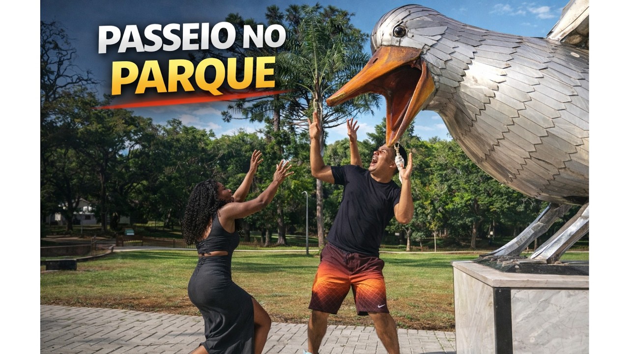Encontrei uma Capivara no Parque da Cidade Vizinha 🐹🌿