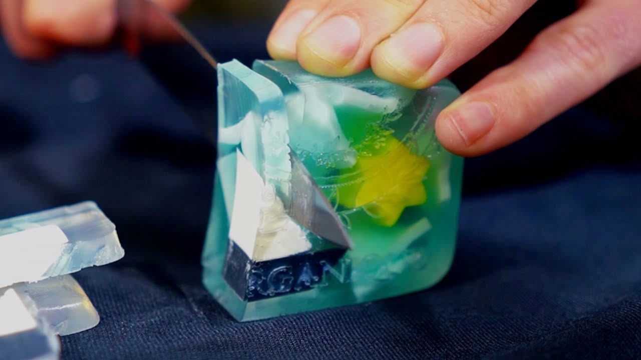 ASMR Glycerin soaps and puzzles