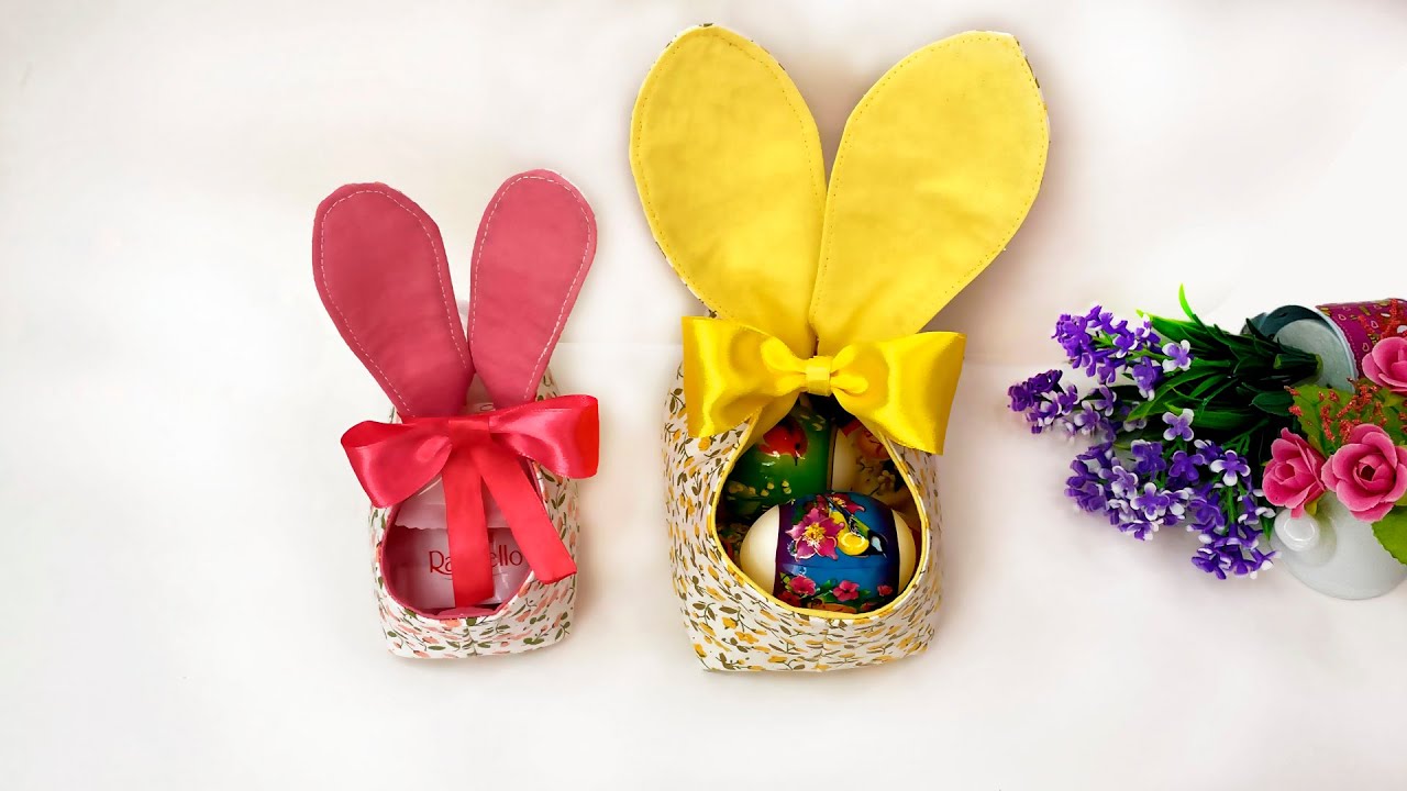 Easy Sewing Ideas | How to Sew Cute 🐰 Bunny Ear Baskets