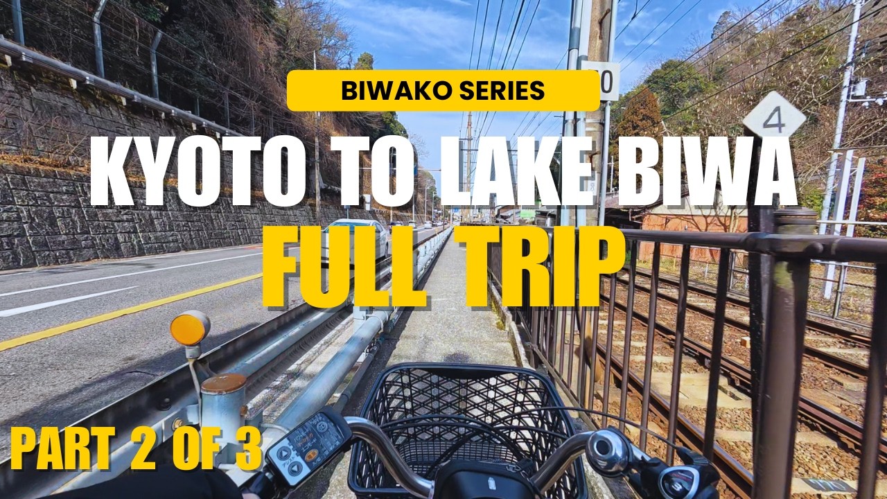 Cycle With Me from Kyoto to Lake Biwa Full Trip ASMR Part 2 of 3