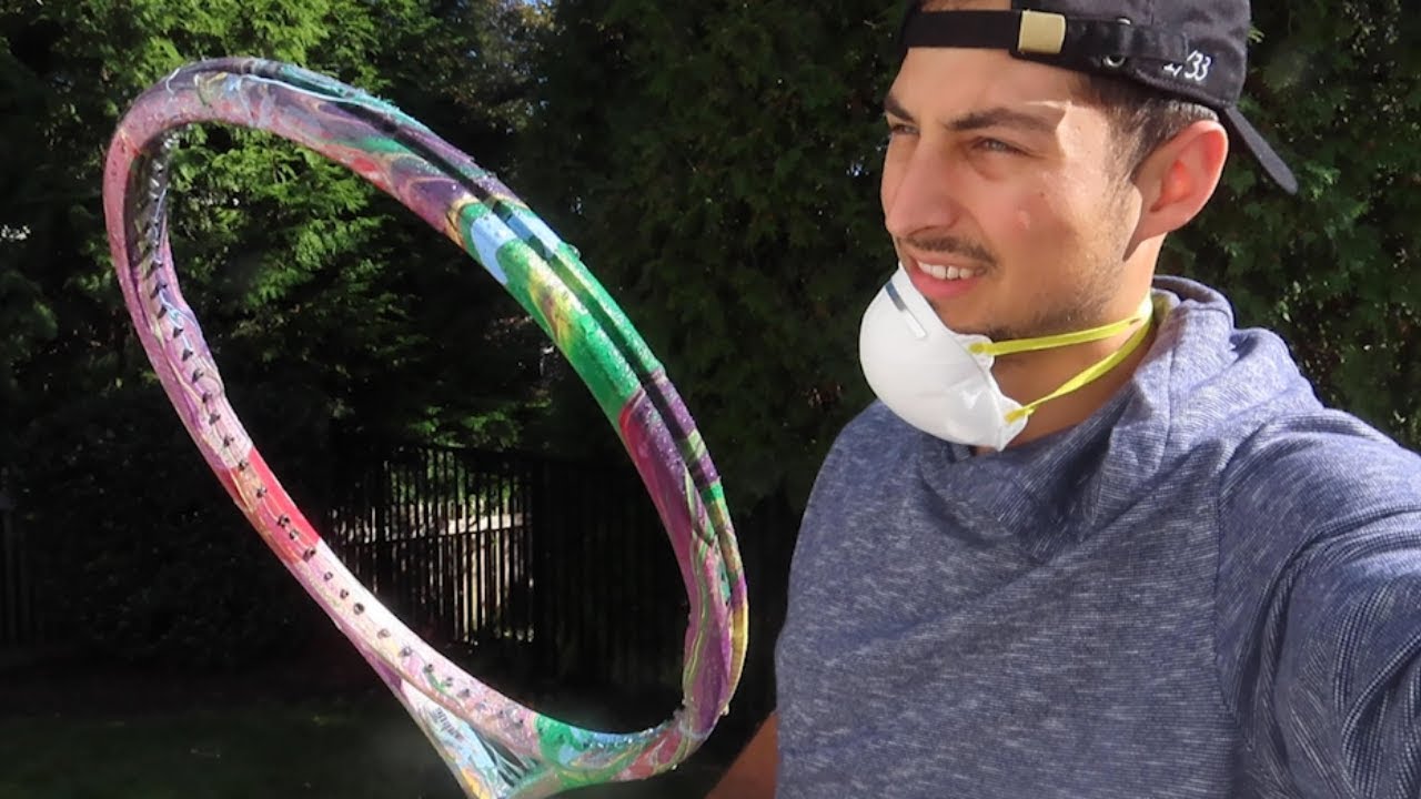 First Time HYDRODIPPING My Old Racquet!!