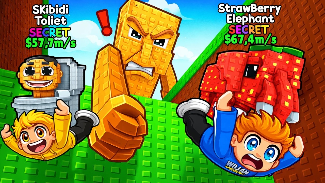 SPADAM W D&Oacute;Ł PO NAJLEPSZE BRAINROTY w Roblox!