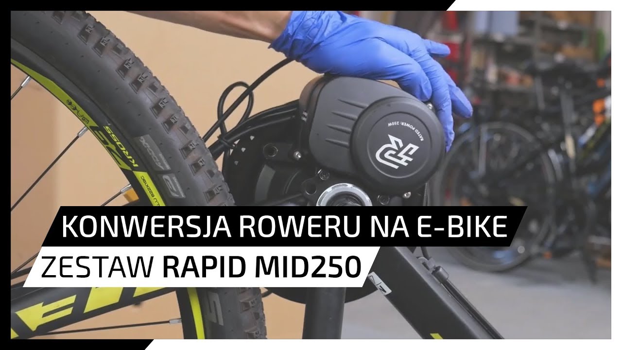 Konwersja roweru na e-bike - zestaw Rapid MID250