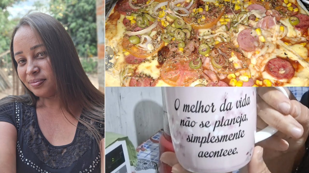 Dia de cuidados / pizza fácil de liquidificador