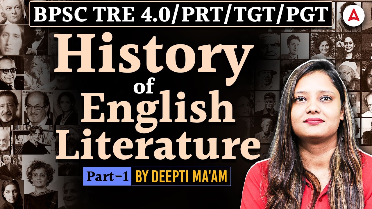 BPSC TRE 4.0 English Classes | History of English Literature Part 1 by Deepti Ma'am