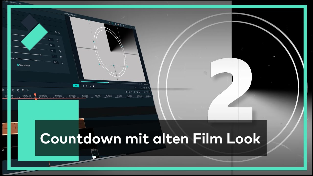 Einfaches Intro: Countdown mit alten Film Look | Filmora X Showcase