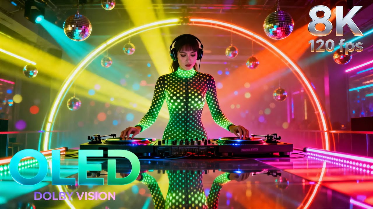 Neon UV DJ Visual Experience | 16K HDR 240fps Dolby Vision