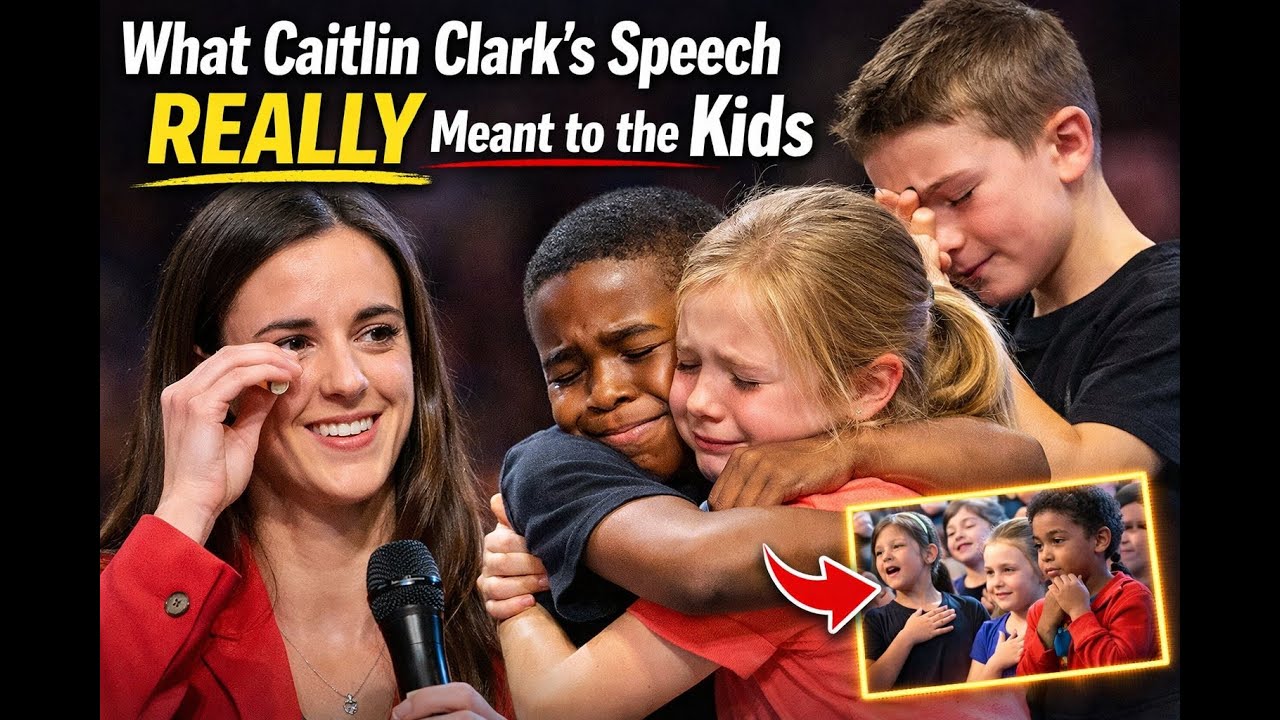 What Caitlin Clark's Charity Speech REALLY Meant to the Kids