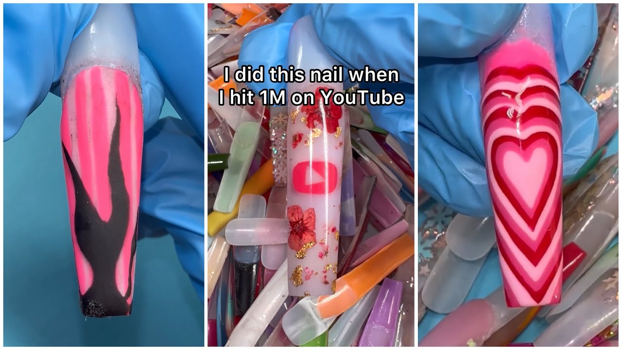 RECREATING MY OLD PRACTICE NAILS 🤢💅🏼 ANACRYLICS COMPILATION PART 2