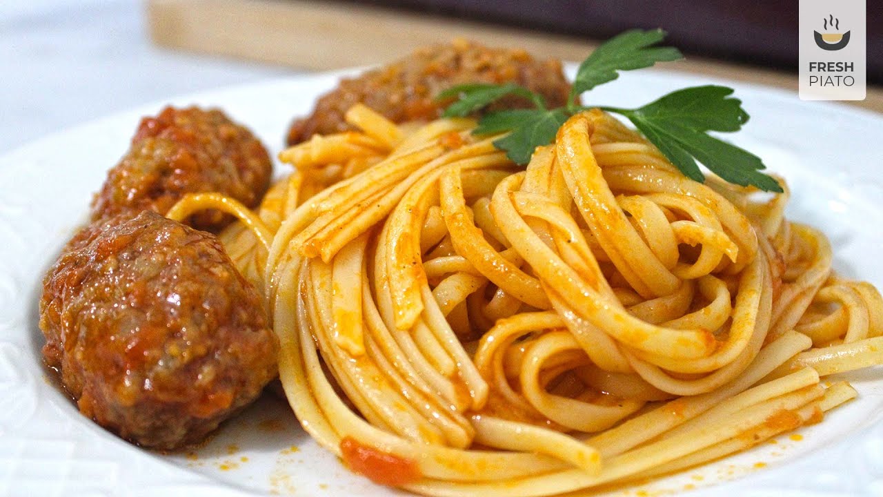 Soutzoukakia - Greek meatballs with Linguine | Fresh Piato
