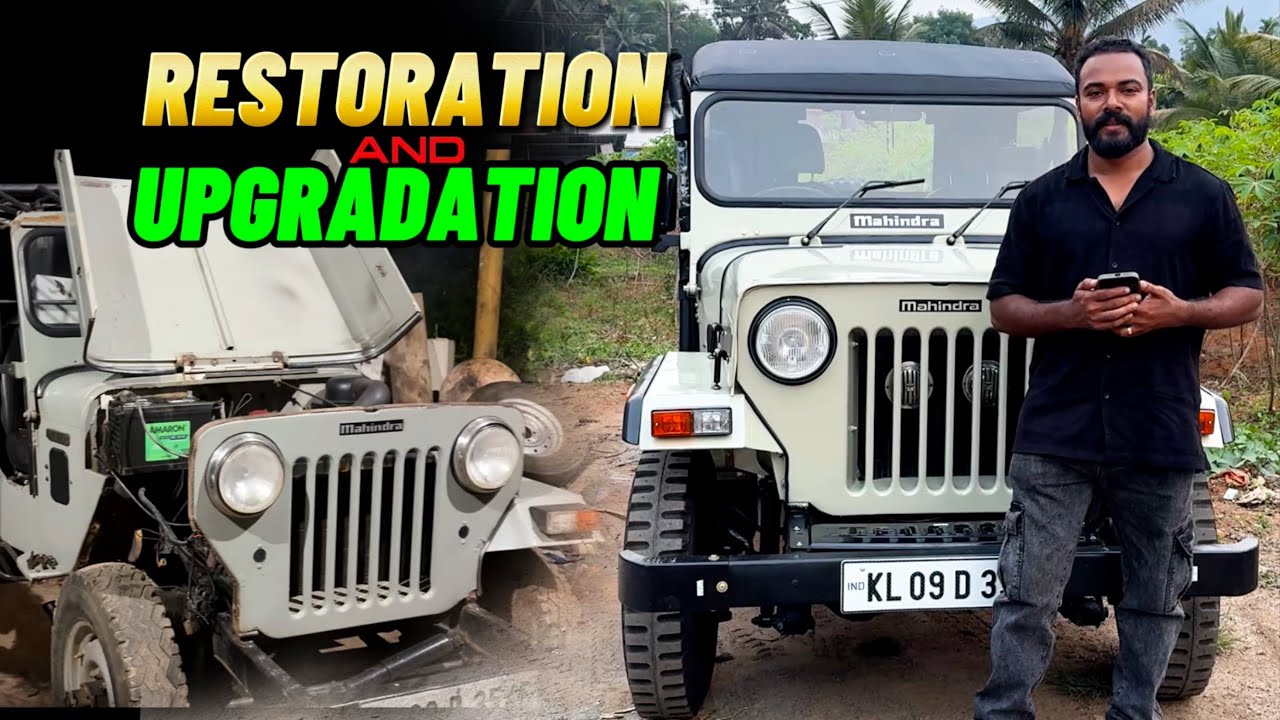 Restoration,Upgradation of mahindra jeep 4x4/ Power steering,Engine work,Disc Brake&All work done