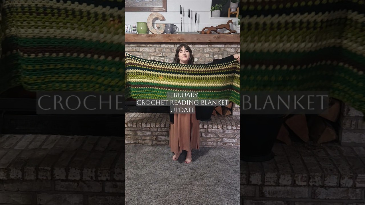 February Crochet Reading Blanket Update 📚🧶