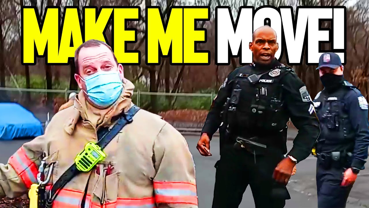 Angry Officer Refuses To Leave