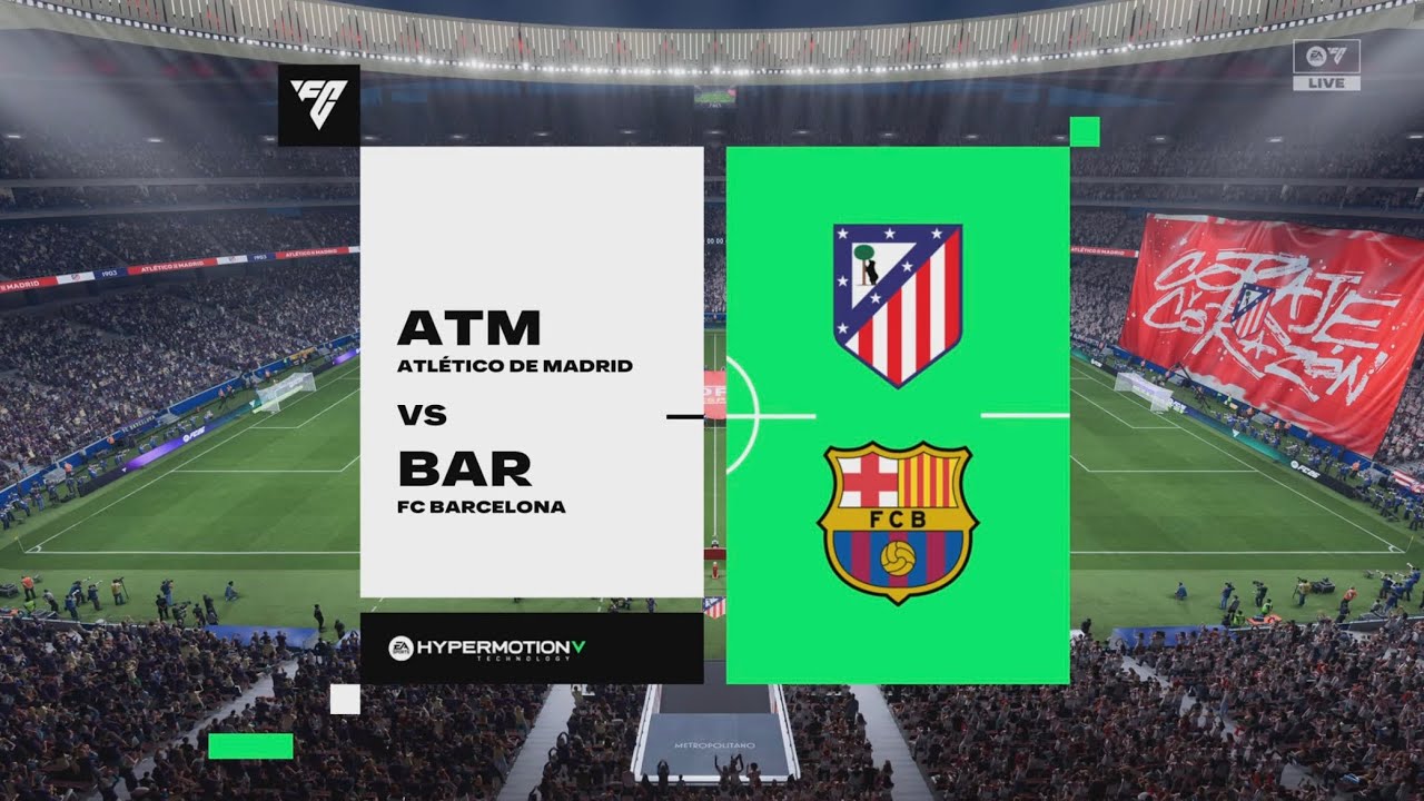 FC 26 | Atlético Madrid vs FC Barcelona Copa del Rey 1st Leg 2026 - Full Gameplay PS5™ [4K HDR]