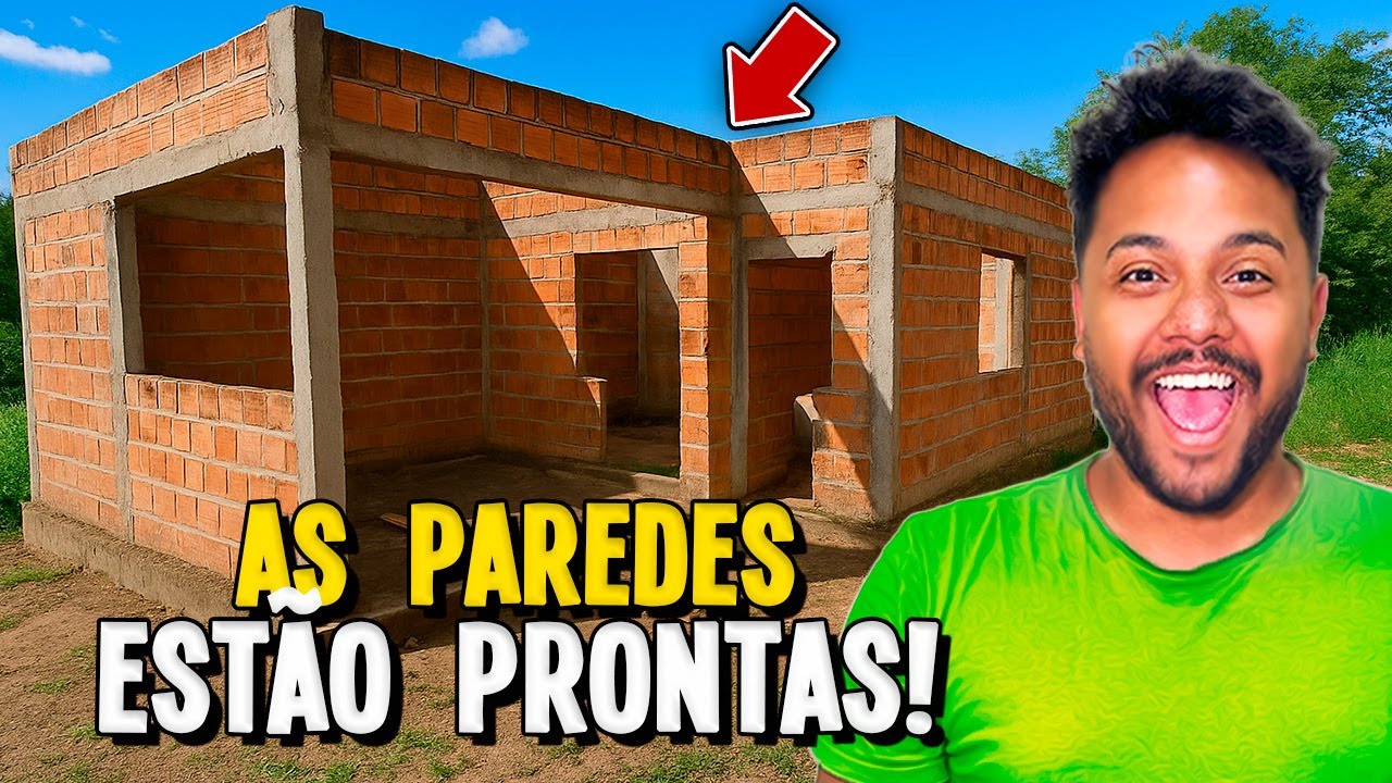 A OBRA ESTÁ MUITO ACELERADA, AS PAREDES JÁ ESTÃO PRONTAS! | DIÁRIO DE OBRA EP. 3