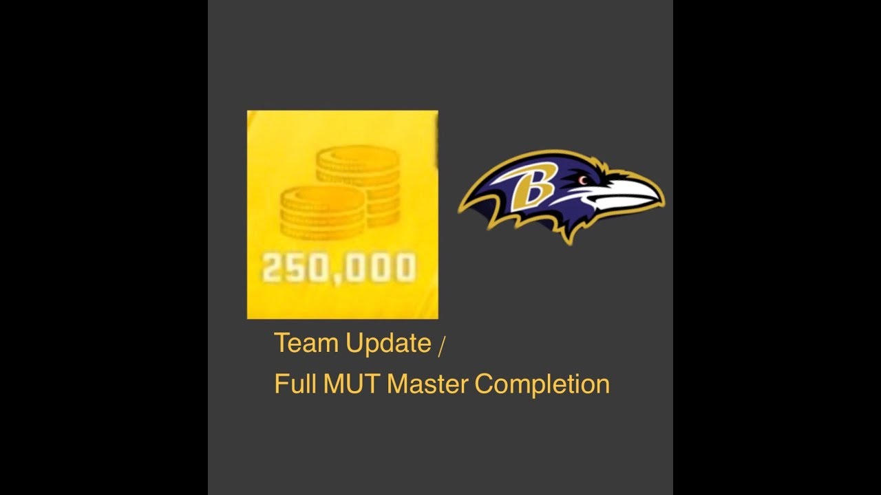 Team Update / Full MUT Master Completion *250,000 Untaxed Coins!!* | Madden 20 Ultimate Team