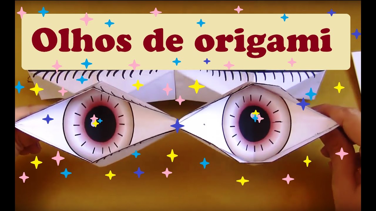 COMO FAZER OLHOS DE PAPEL