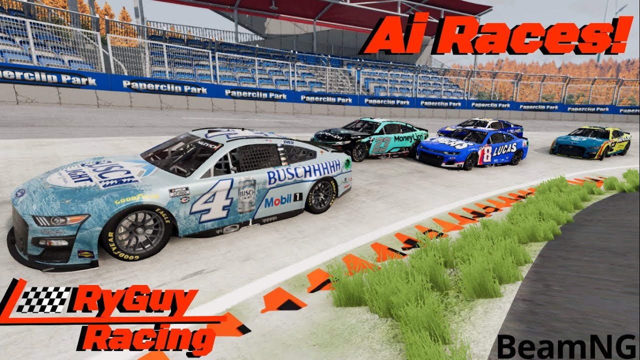 Competitive AI NASCAR Racing In BeamNG.Drive!