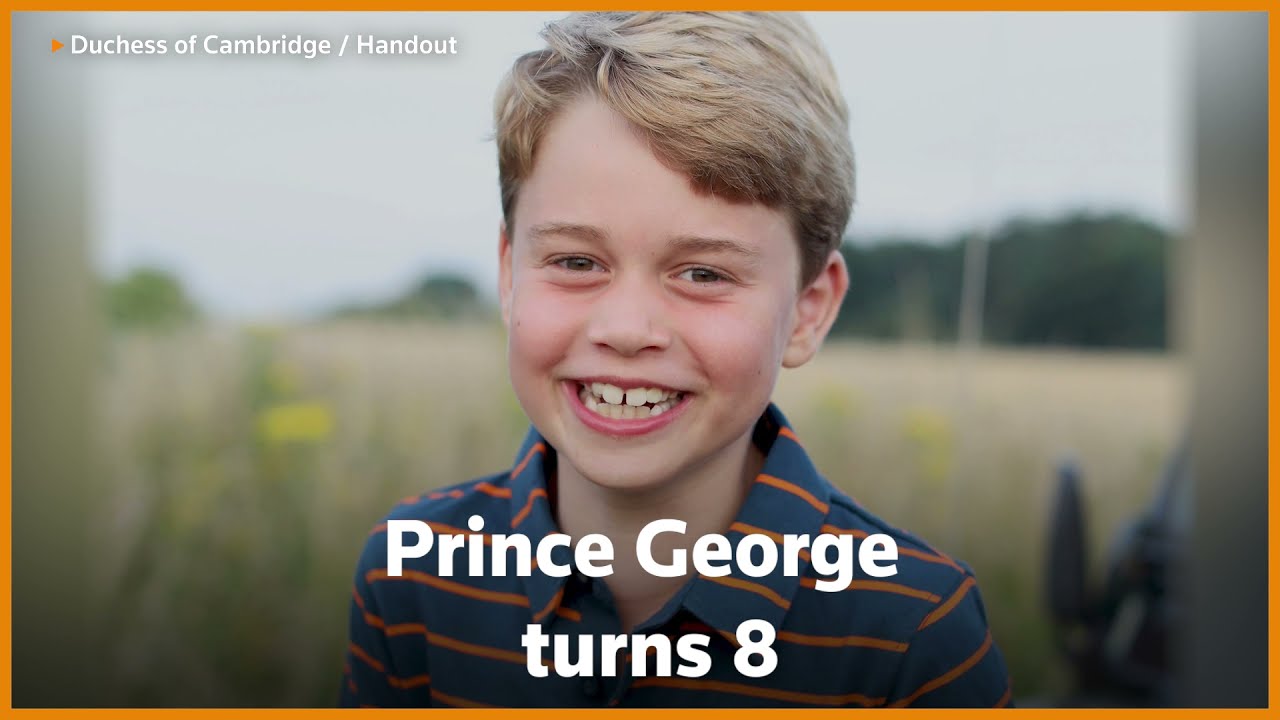 Britain's Prince George marks eighth birthday with a grin