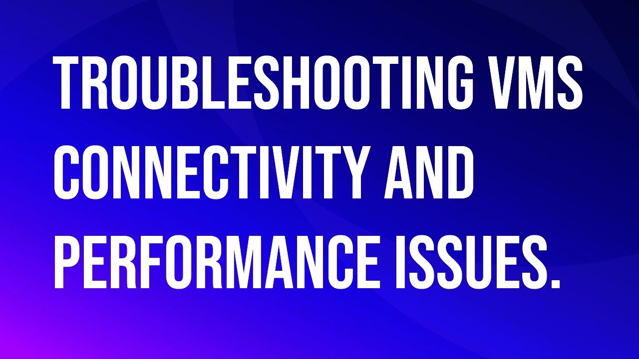 VMware\Omnissa Horizon Troubleshooting connectivity and performance issues.