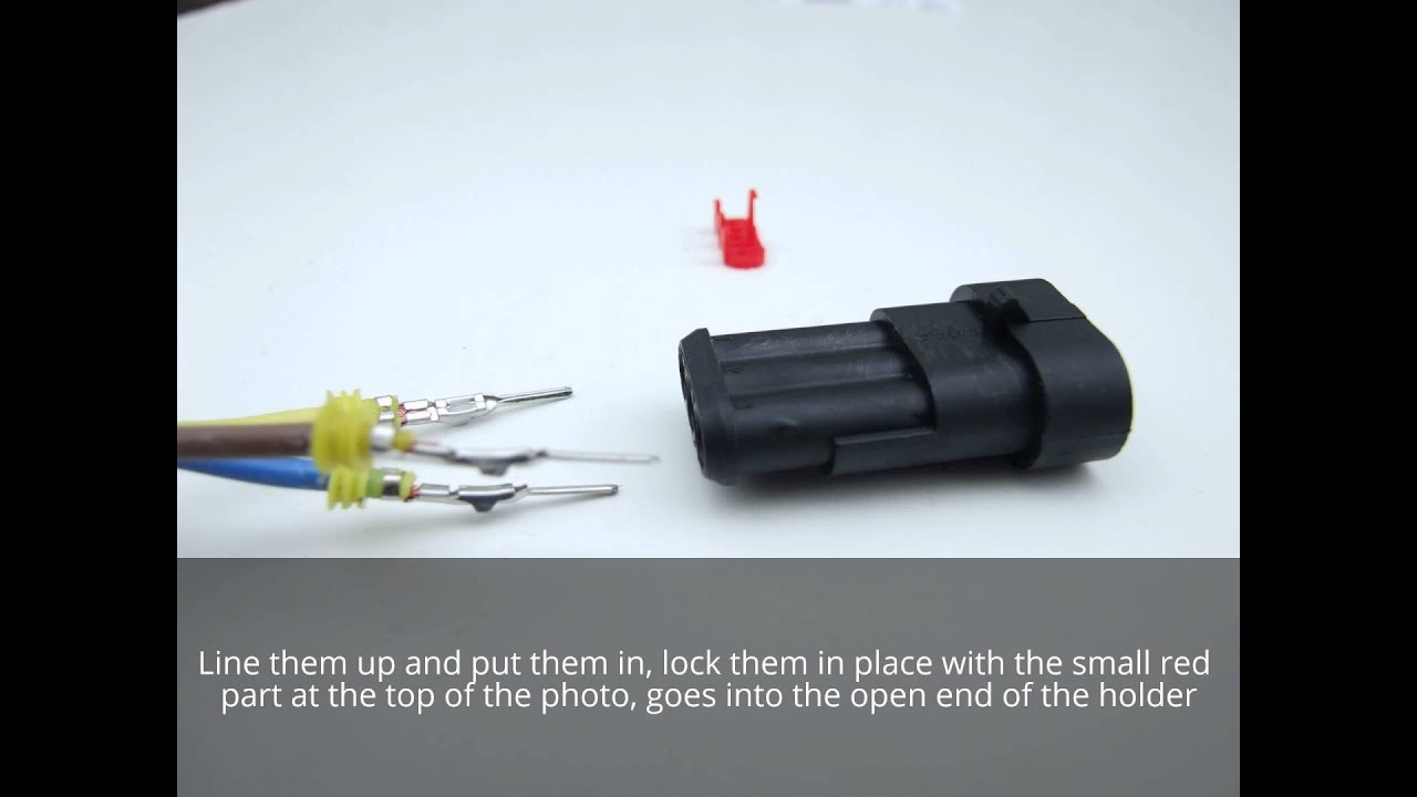 Amp Tyco Superseal waterproof connector assembly guide for wiring boats cars, well anything