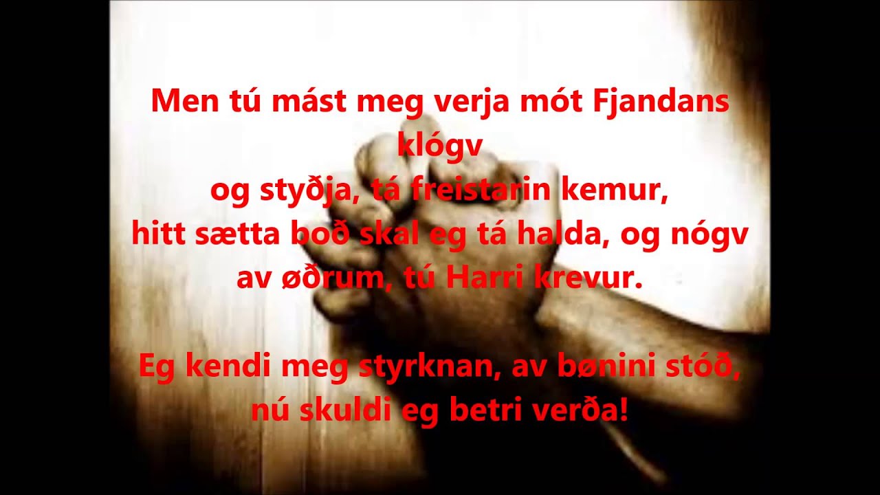 Av stólinum presturin røddi so   SN