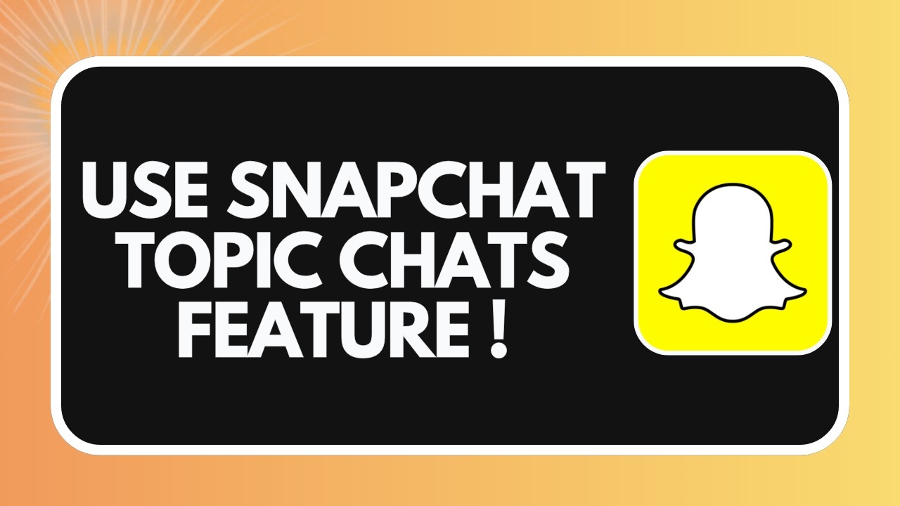 How to Use Snapchat Topic Chats Feature !