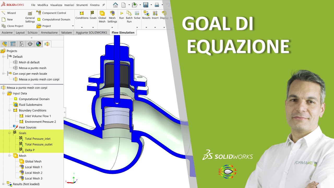 Goal di equazione in Flow Simulation