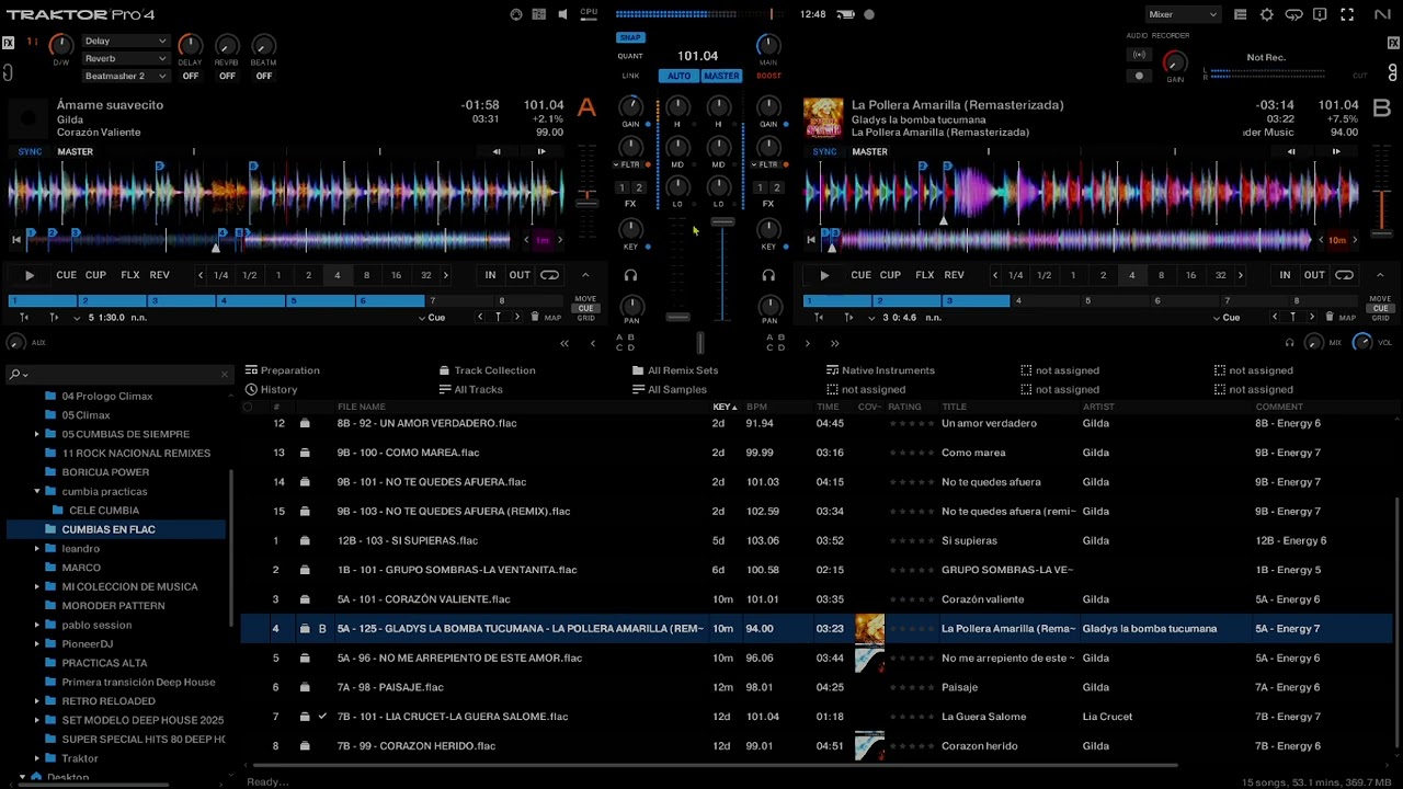 Mezcla de cumbia y cumbia remixada