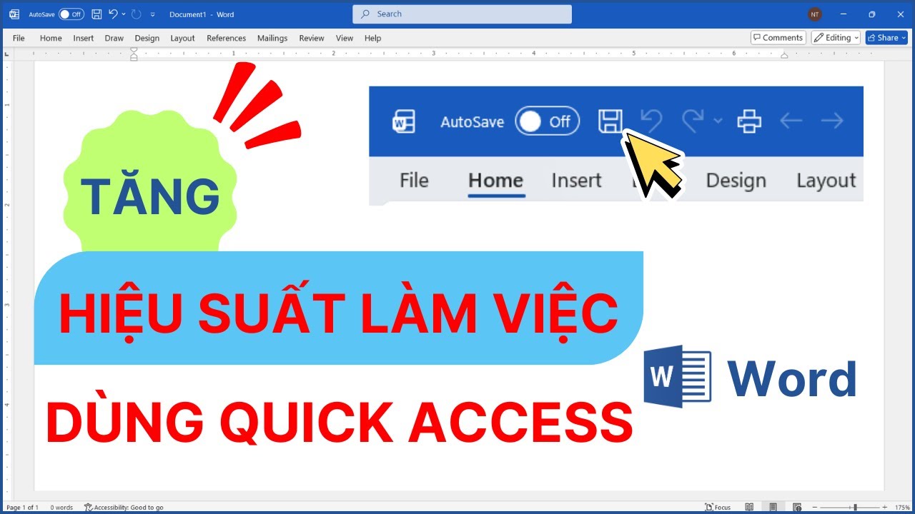 Quick Access Toolbar Word Làm Việc Nhanh Hơn
